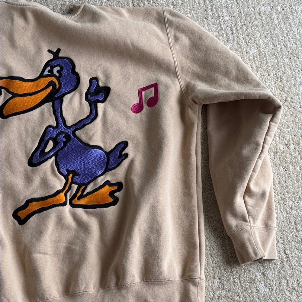 Obey Disco Duck Tan Crewneck Sweatshirt - Picture 6 of 11